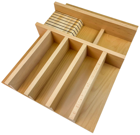 Fairfield - Flatware w/ Steak Knife Block: Medium Width