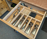 Franklin - Flatware w/ Steak Knife Block: Medium Width