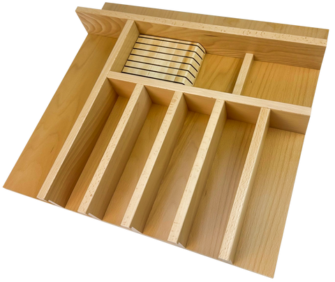 Franklin - Flatware w/ Steak Knife Block: Medium Width