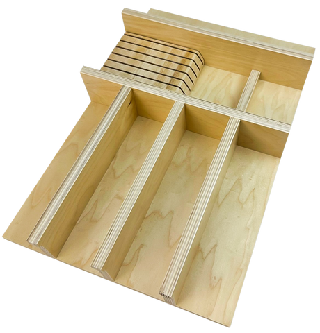 Fresno - Flatware w/ Steak Knife Block: Narrow Width