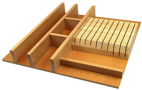 HILLSBORO - Cooking Utensil & 10 Slot Knife Storage: Medium Width