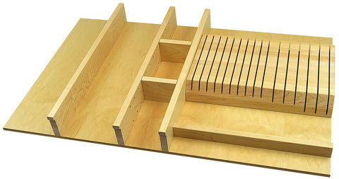 HOT SPRINGS - Cooking Utensil & 16 Slot Knife Storage: Medium Width