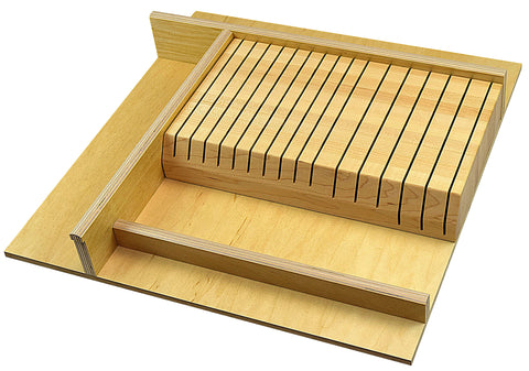 JOPLIN - Cooking Utensil & 16 Slot Knife Storage: Narrow Width