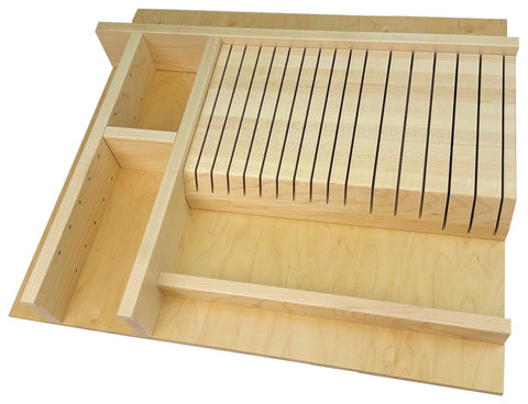JOSEPHINE - Cooking Utensil & 16 Slot Knife Storage: Narrow Width