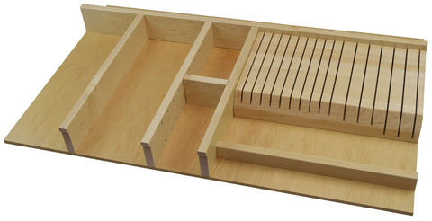 JUNEAU - Cooking Utensil & 16 Slot Knife Storage: Medium Width