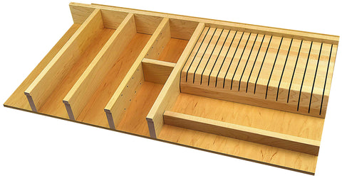 JUPITER - Cooking Utensil & 16 Slot Knife Storage: Medium Width