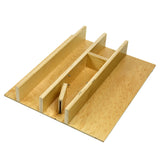 Custom economy standard utensil drawer organizer
