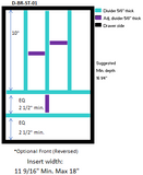 DECATUR - Bathroom: 6 Section, Medium Width. Reversible