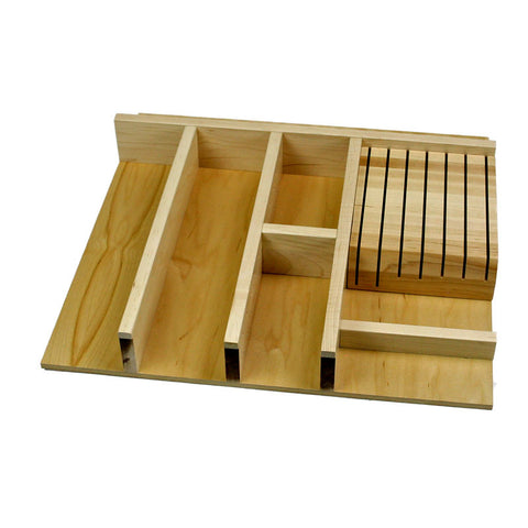 JENKS - Cooking Utensil & 7 Slot Knife Storage: Medium Width