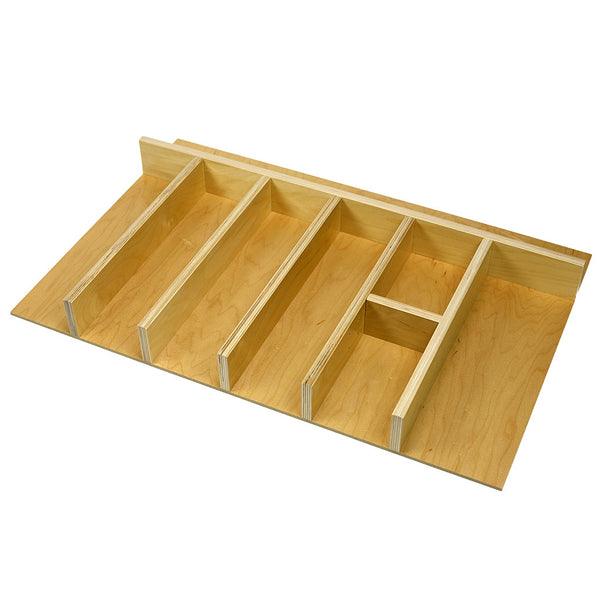 Custom Wood Kitchen Utensil Drawer Organizer w/Bar - Squared Away