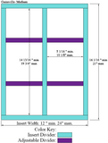 GAINESVILLE - 2 Column Adjustable Divider: Medium