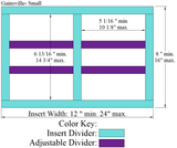 GAINESVILLE - 2 Column Adjustable Divider: Small