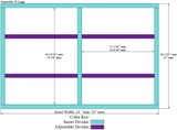 GAINESVILLE - 2 Column Adjustable Divider: X-Large
