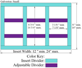 GALVESTON - 3 Column Adjustable Divider: Small