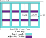 GENEVA - 4 Column Adjustable Divider: Small
