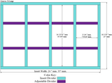 GENEVA - 4 Column Adjustable Divider: X-Large