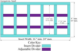 GEORGETOWN - 5 Column Adjustable Divider: Small