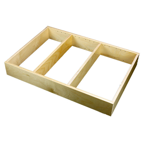 1 Section Adjustable Divider (up to 3 cubicles) organizer insert.  Interior Drawer Dimension Range: Width 12" to 24'", Depth 8" to 16", Height 2" to 6". (G-30)