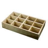 4 Section Adjustable Divider (up to 12 cubicles) organizer insert.  Interior Drawer Dimension Range: Width 24 1/16" to 35", Depth 8" to 16", Height 2" to 6". (G-05)