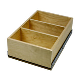 Solo Roll-out Kit - Cabinet floor mounted. 8" high single drawer. For 10" to 34" wide openings.
