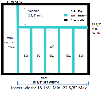 CLEARWATER - Flatware: Medium Width & Narrow Depth